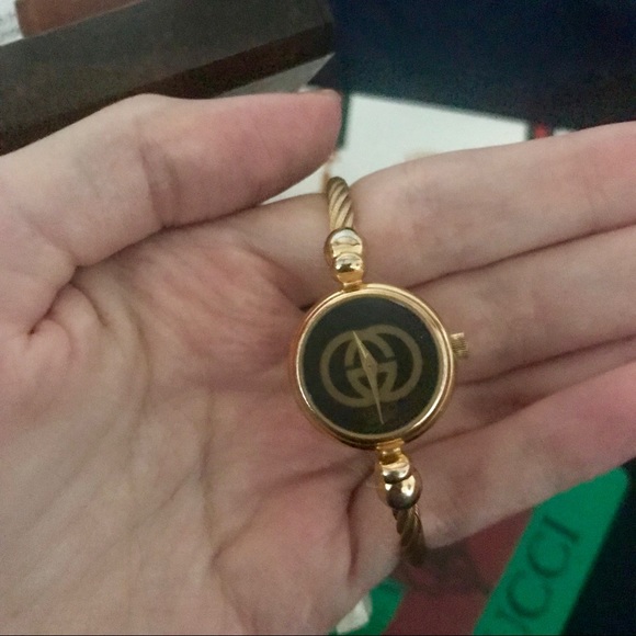 *SOLD* Authentic Gucci 14k Gold Plated Watch - Picture 6 of 7